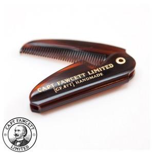 7778 Folding Pocket Moustache Comb, Captain Fawcett
